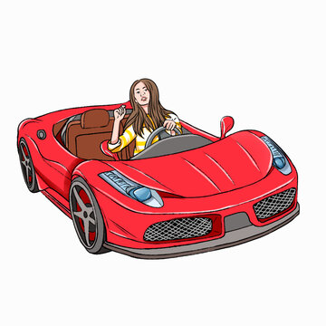 開跑車
