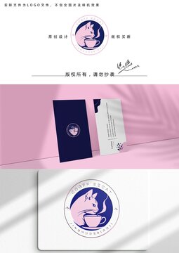 咖啡貓咪logo
