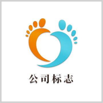 足愛心標(biāo)志