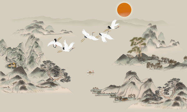 古風(fēng)山水畫