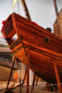 中国航海博物馆仿古木帆船