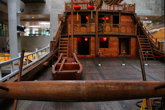中国航海博物馆中式帆船