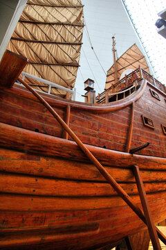 中国航海博物馆中国古木帆船