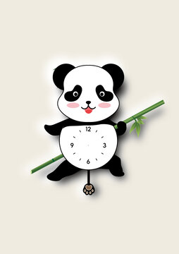 熊猫摇摆钟