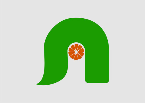 橙子橘子logo标识农产品