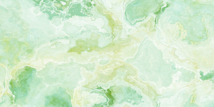 绿色抽象流水流体大理石纹理