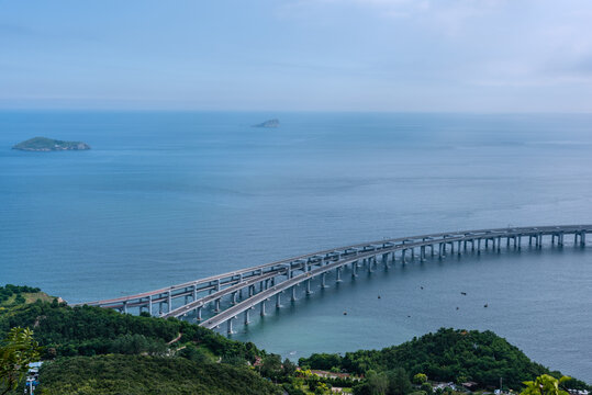 中国辽宁大连星海湾大桥风光