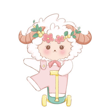 滑板羊