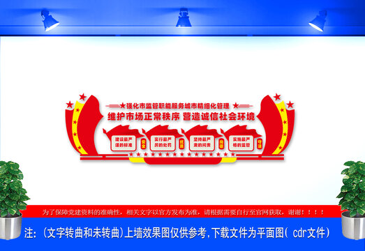 市場監(jiān)管局文化墻