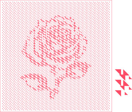 玫瑰花磨砂半透明靜電貼