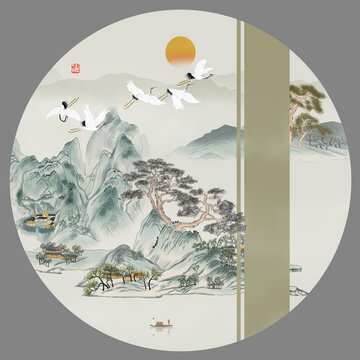 國風(fēng)山水畫