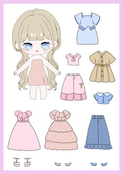雙馬尾女孩換裝