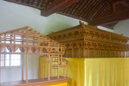 洛阳白马寺传统木结构建筑模型