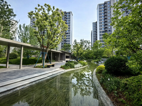 高档住宅小区水景景观设计