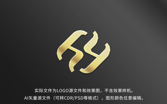 hy字母LOGO標(biāo)志設(shè)計(jì)