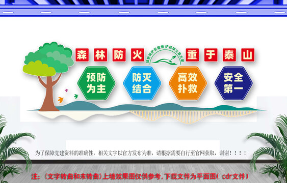 森林防火文化墻