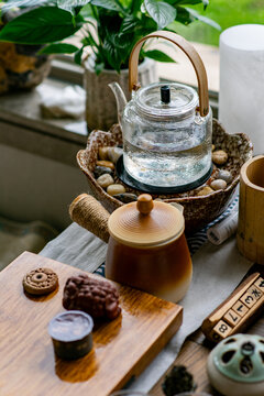 下午茶围炉煮奶茶