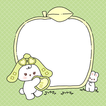 綠色清新小狗便簽