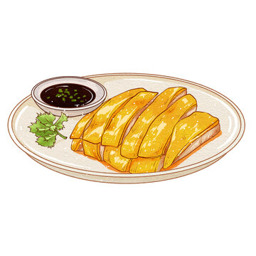 中國傳統(tǒng)美食粵菜白切雞