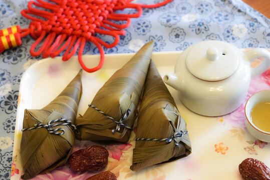 中国传统节日端午节的粽子