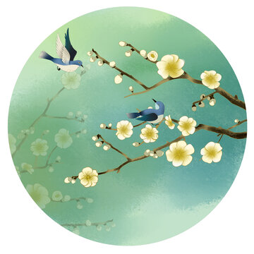 花鳥插畫