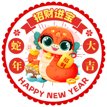 蛇年門貼