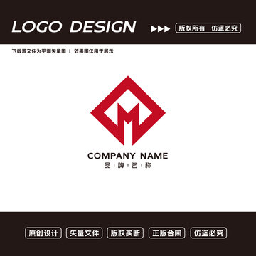 M字母LOGO標志