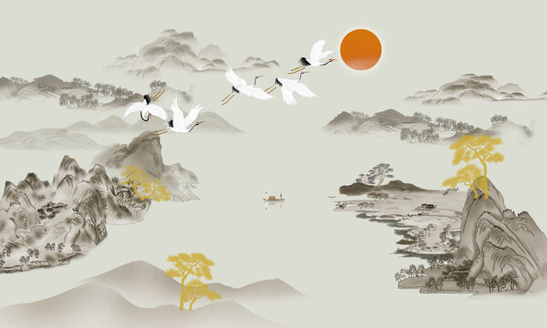 國產(chǎn)山水畫