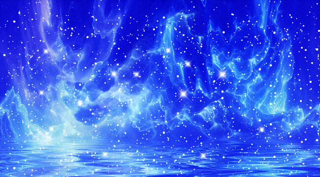 藍(lán)色星河星空