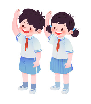 少先隊(duì)敬禮