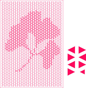 三角形銀杏葉沖孔板