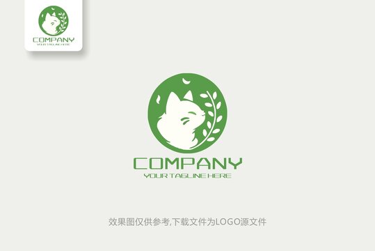 動物貓logo標志