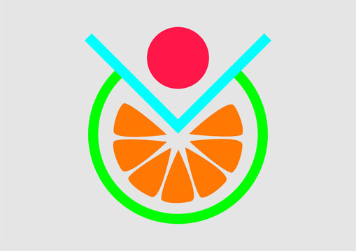 橙子桔子水果農(nóng)產(chǎn)品logo