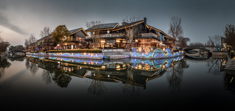 嘉興南湖新天地商圈全景