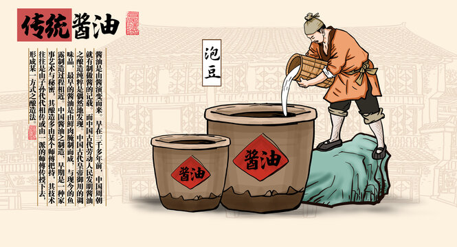 醬油插畫泡豆