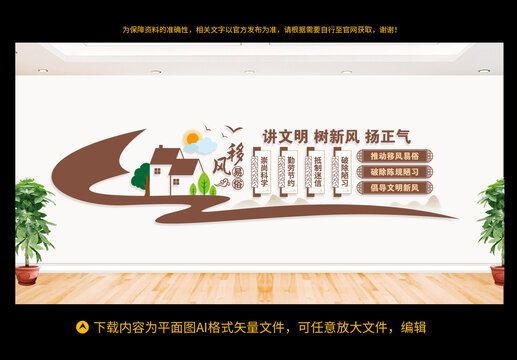 移風(fēng)易俗文化墻