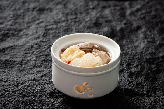 竹蓀燉老鴨湯