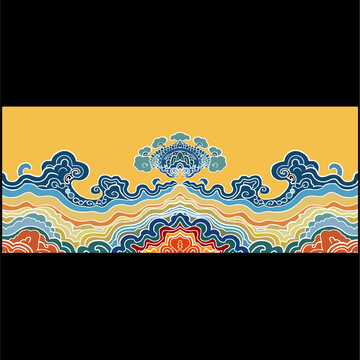 海水江涯紋理
