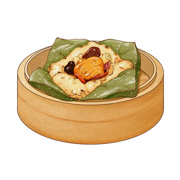 中國傳統(tǒng)美食廣式早茶糯米雞