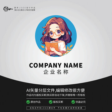 LOGO書店女生教師學生校園
