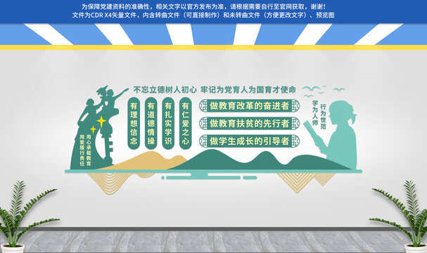 師風(fēng)師德文化墻