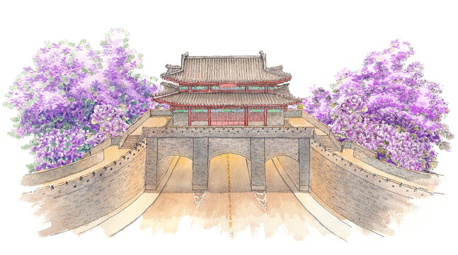紫荊朝京門