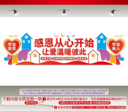 感恩文化墻