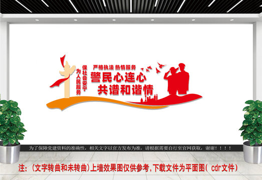 警民心連心文化墻