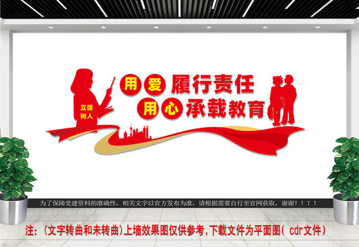 用愛履行責任文化墻