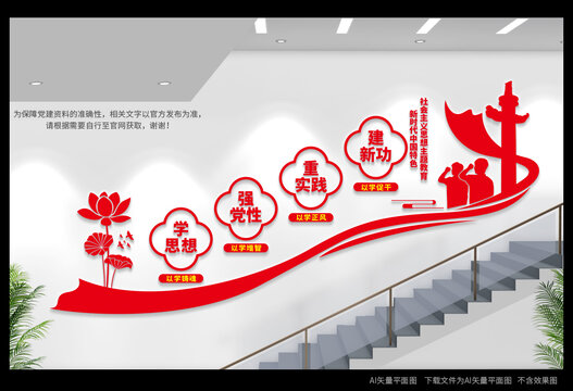 主題教育樓道文化墻