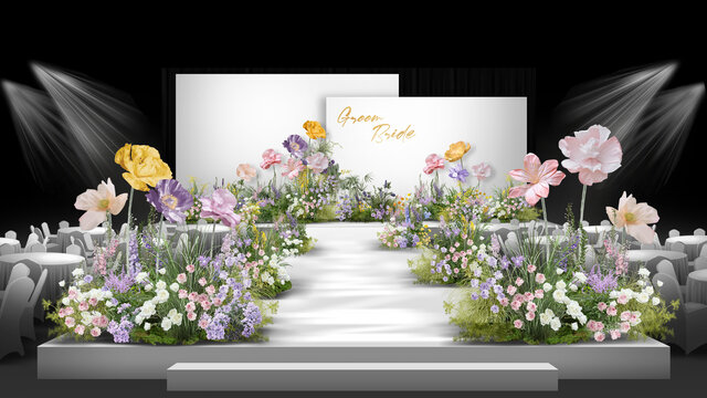 小眾花園風婚禮效果圖