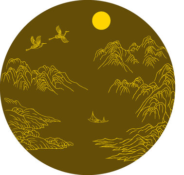 山水線稿
