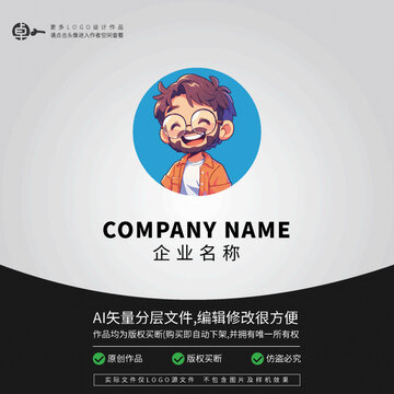 型男孩學(xué)生青少年LOGO帥哥