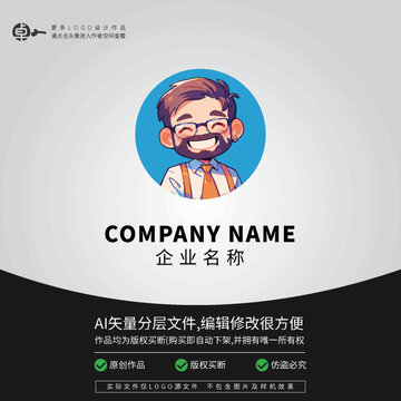 學(xué)生青少年LOGO帥哥型男孩